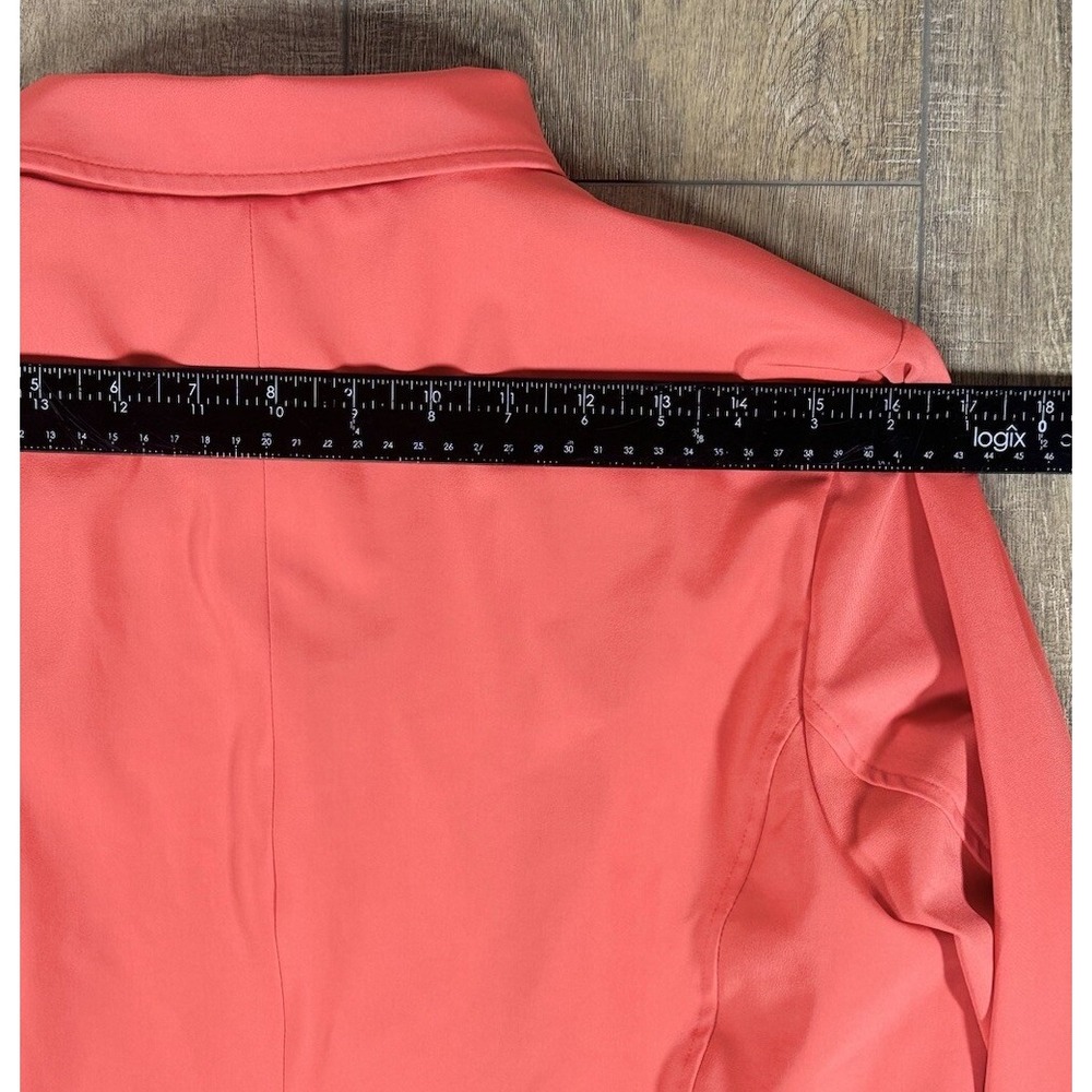 Nike Golf Women's Jacket Pink Salmon Trench Button Up Coat Size Small Long - Picture 10 of 12